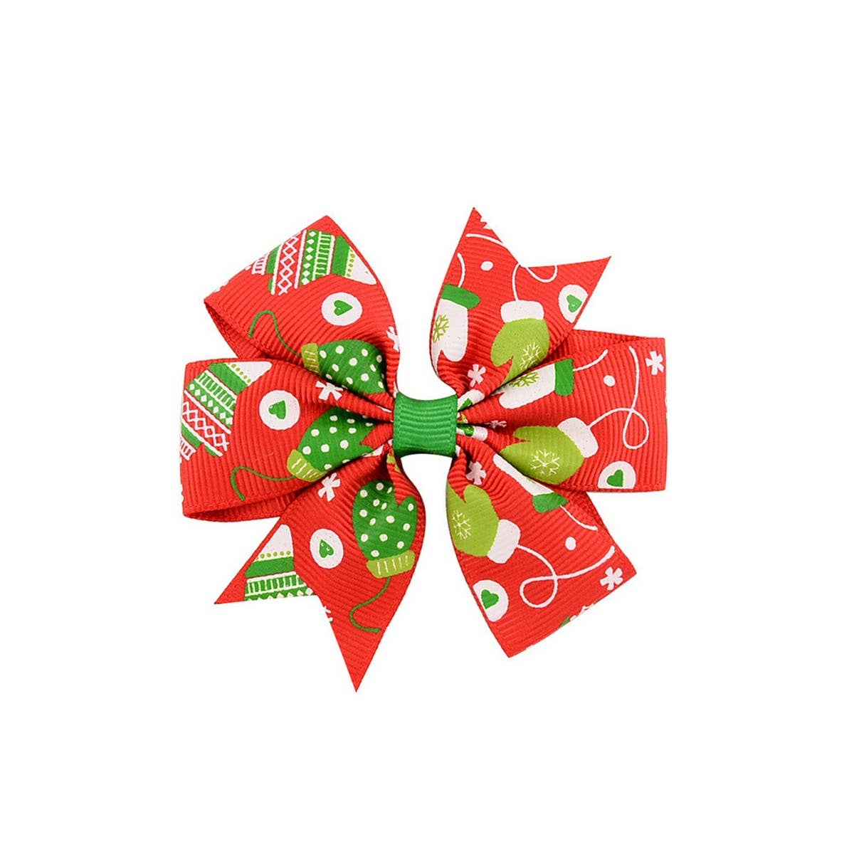 Christmas Snowman Bell Bow Hair Clip for Girls