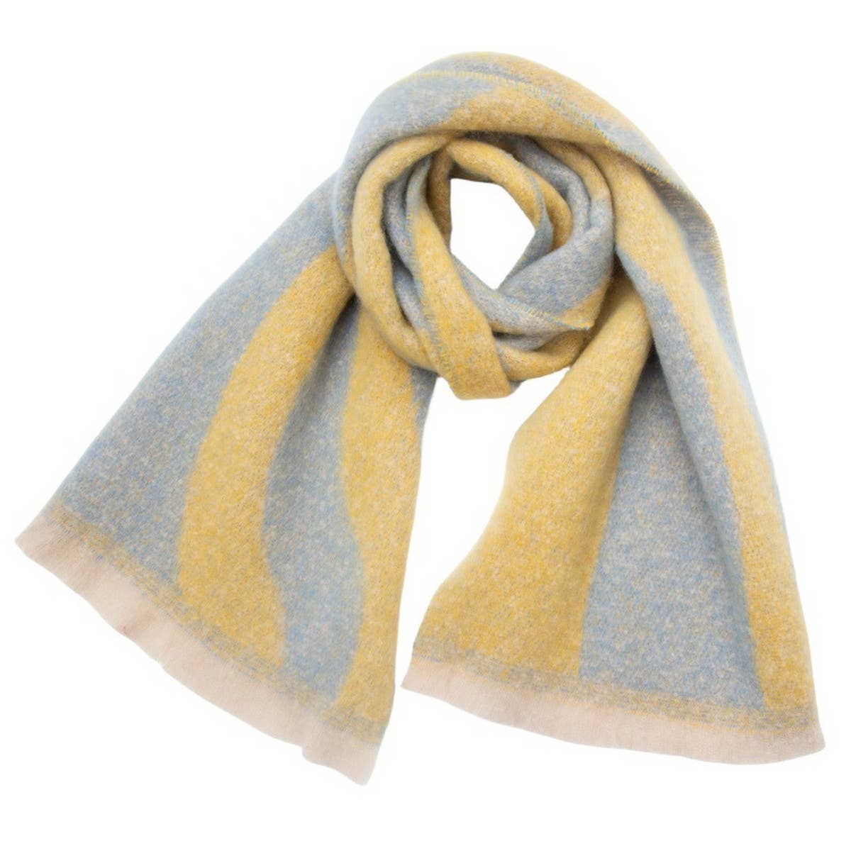 Textured Jacquard Scarf ? Loop Yarn Winter Wrap