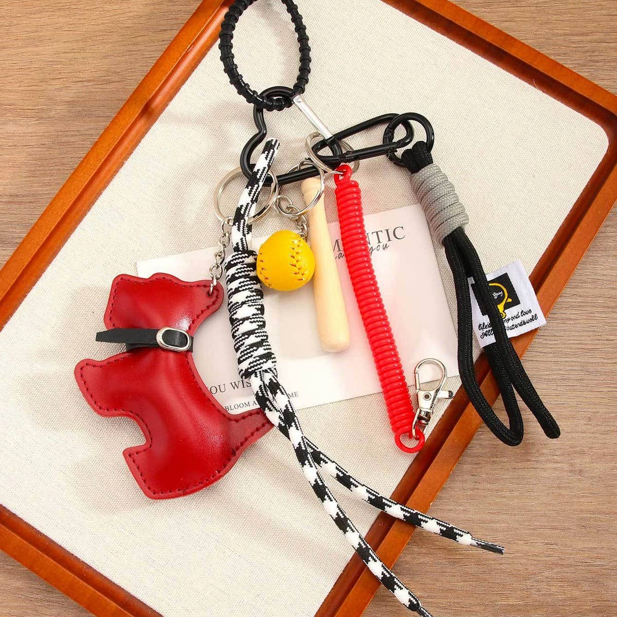 Cartoon Dog Bag Charm ??Baseball Chain Style_CWMM7568