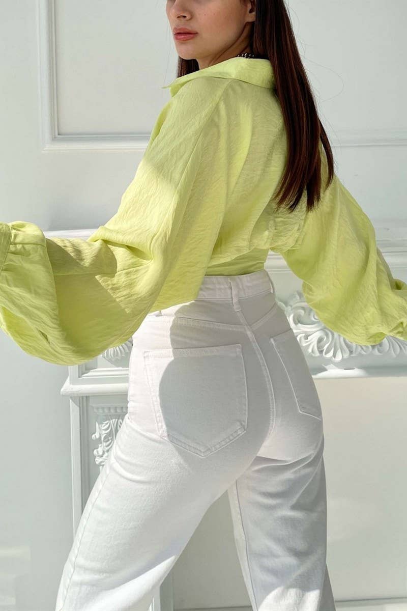 CWTSTL2783_SPRING AND SUMMER BELLY-BARING LOOSE SHIRT