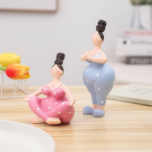 European Yoga Girl Resin Desk Ornament_CWMM9882