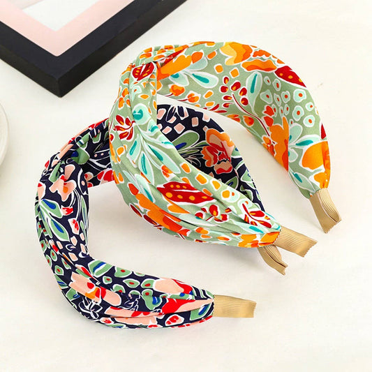 SPRING AND SUMMER FOREST PRINT CROSS HEADBANDS_CWAHA1145