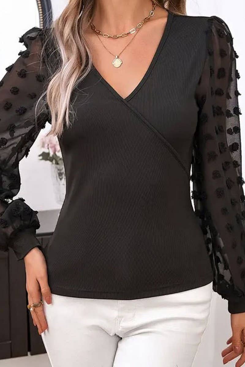 CWTTL2012_ELEGANT JACQUARD STRETCH SLIM FIT T-SHIRT