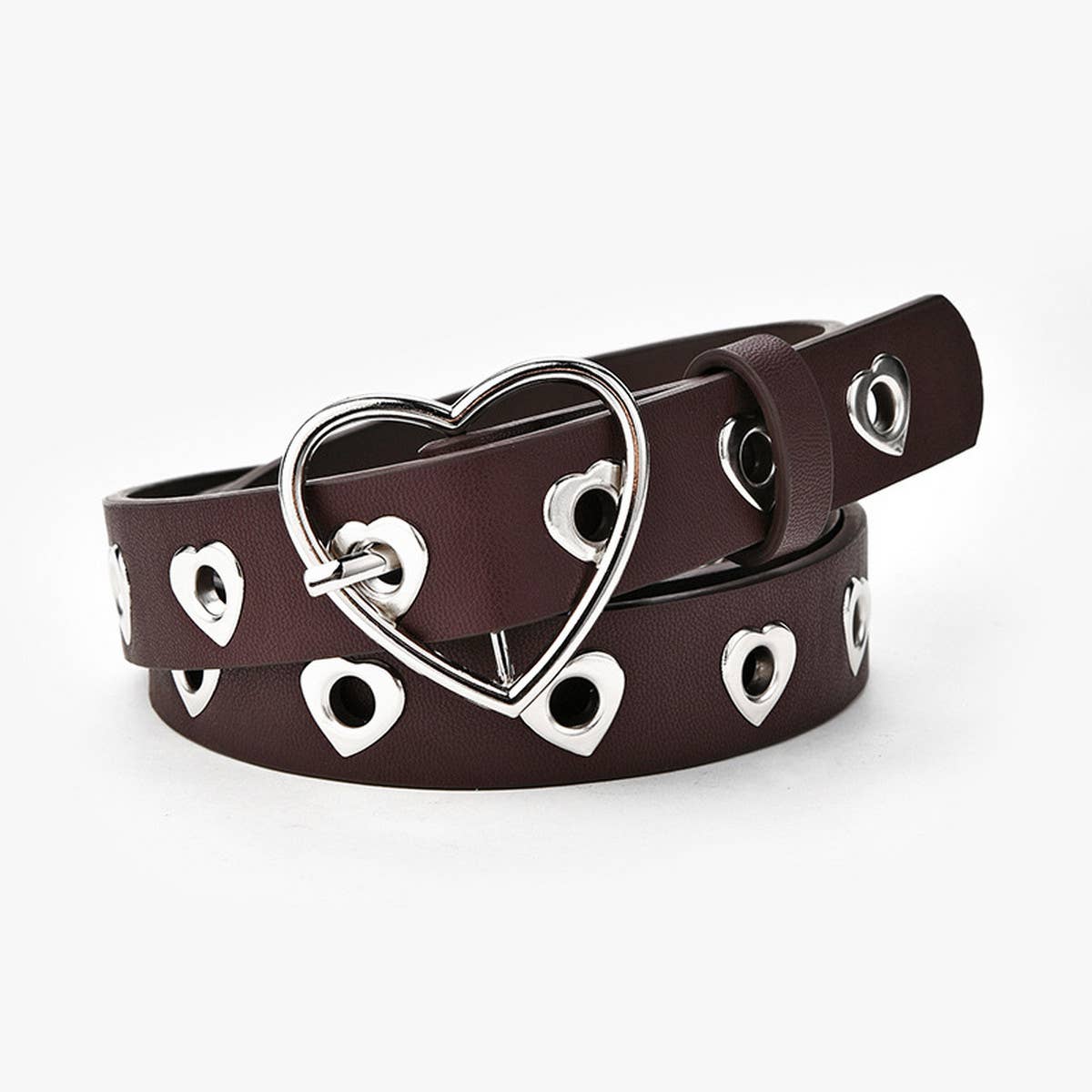 FASHIONABLE HEART BUCKLE DECORATIVE BELT_CWABE0574