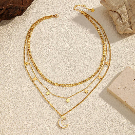 VERSATILEGEOMETRIC OT BUCKLE HEART-SHAPE NECKLACE_CWAJE05671