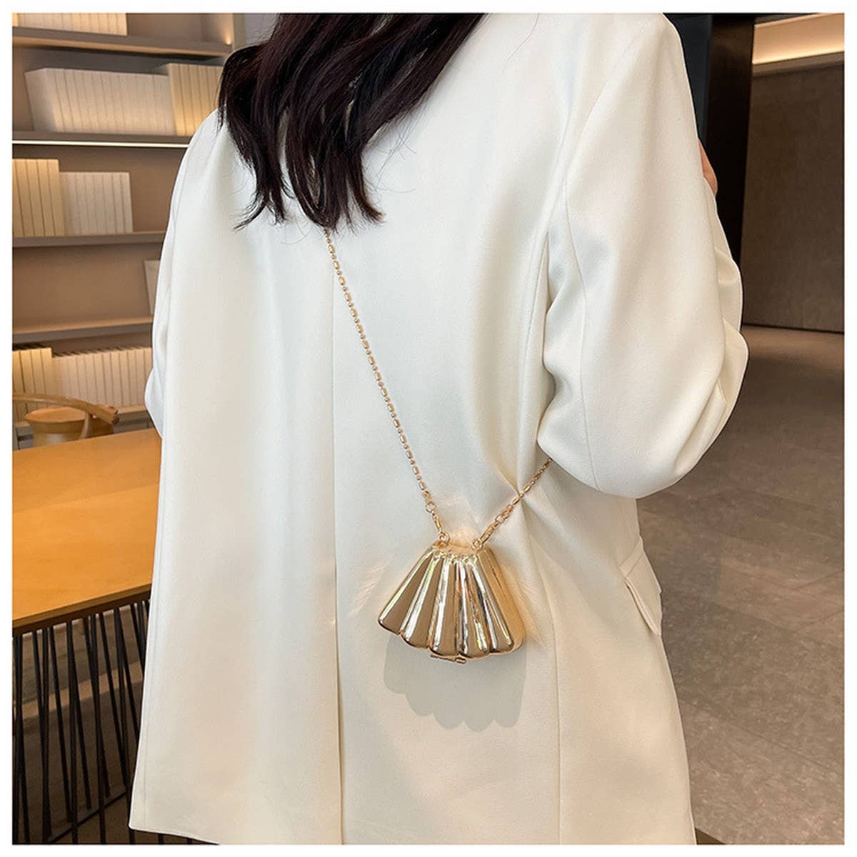 SHELL BAG CLUTCH SHOULDER CROSSBODY BAG_CWAB3261