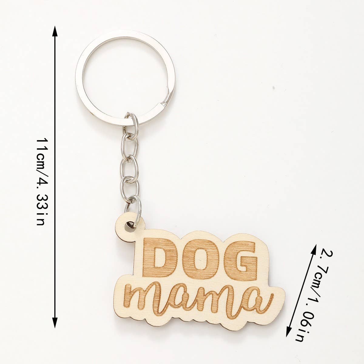 CREATIVE SMALL PENDANT PUZZLE WOODEN KEYCHAIN