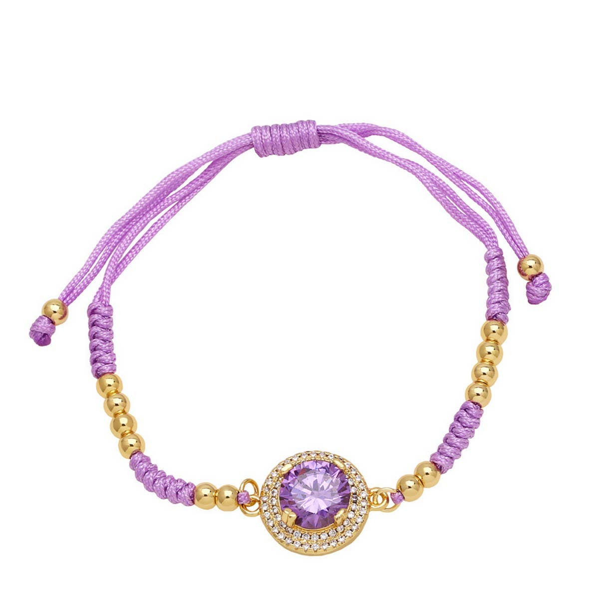 SET WITH COLORED ZIRCON BRACELET