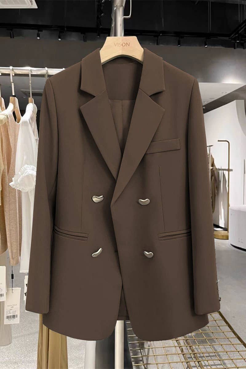 CWOBL0141_LOOSE-FITTING METAL BUTTONED BLAZER