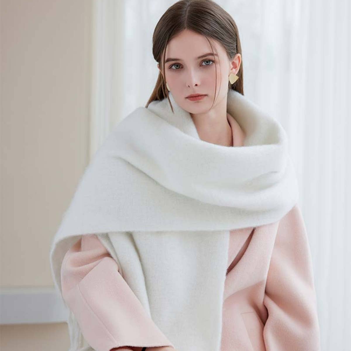 CWASC1577_WINTER SOLID COLOR FASHION WARM SCARF SHAWL