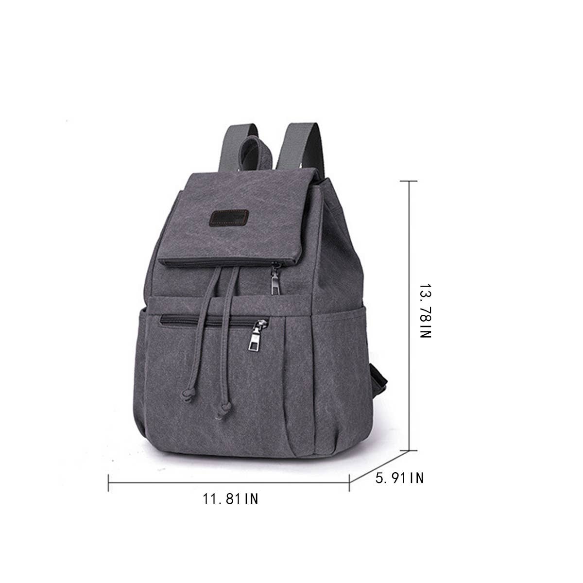SIMPLE VERSATILE BACK-TO-SCHOOL CANVAS BACKPACK_CWAB2202