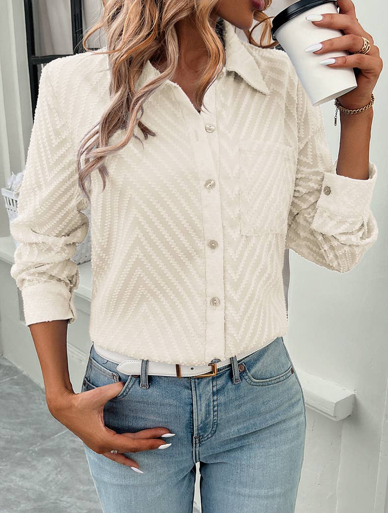 COMMUTER JACQUARD LONG-SLEEVED SHIRT