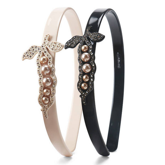RETRO HIGH-END ACETATE PEA POD HEADBAND_CWAHA4345