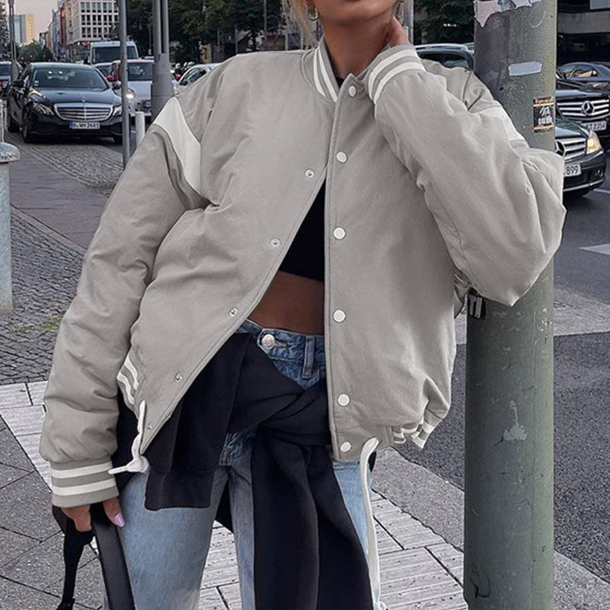 COMFORTABLE CASUAL FASHION CREW NECK JACKET