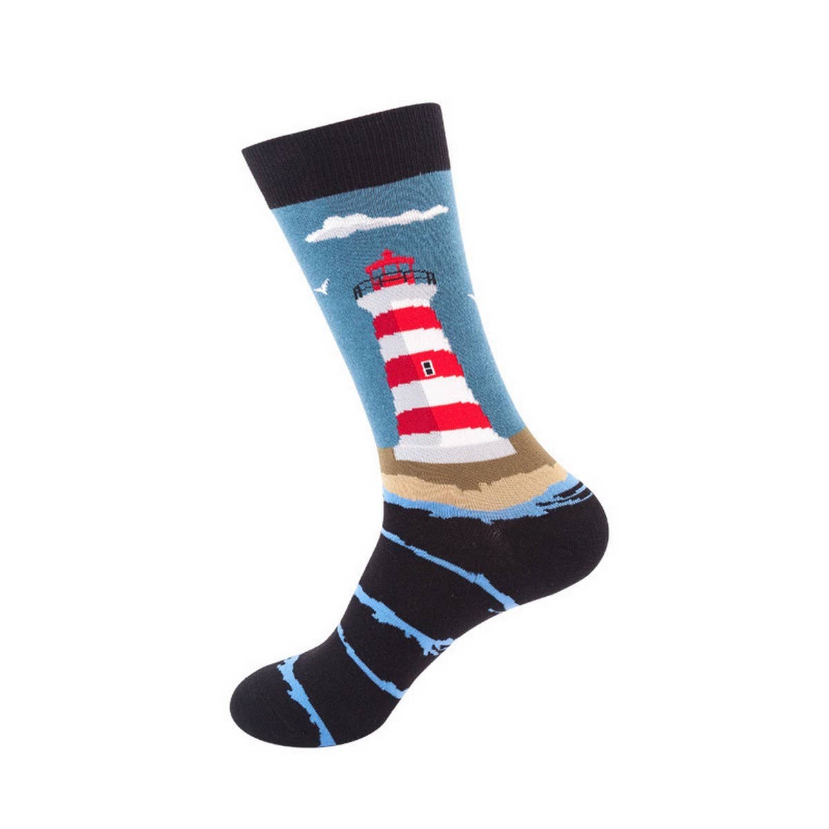 FASHION PERSONALIZED PRINTED MID-CALF SOCKS_CWMS1013