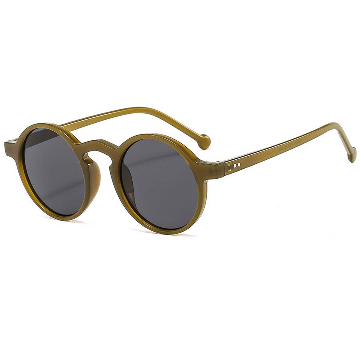 ROUND FRAME TINTED LENS FASHION GLASSES UNISEX