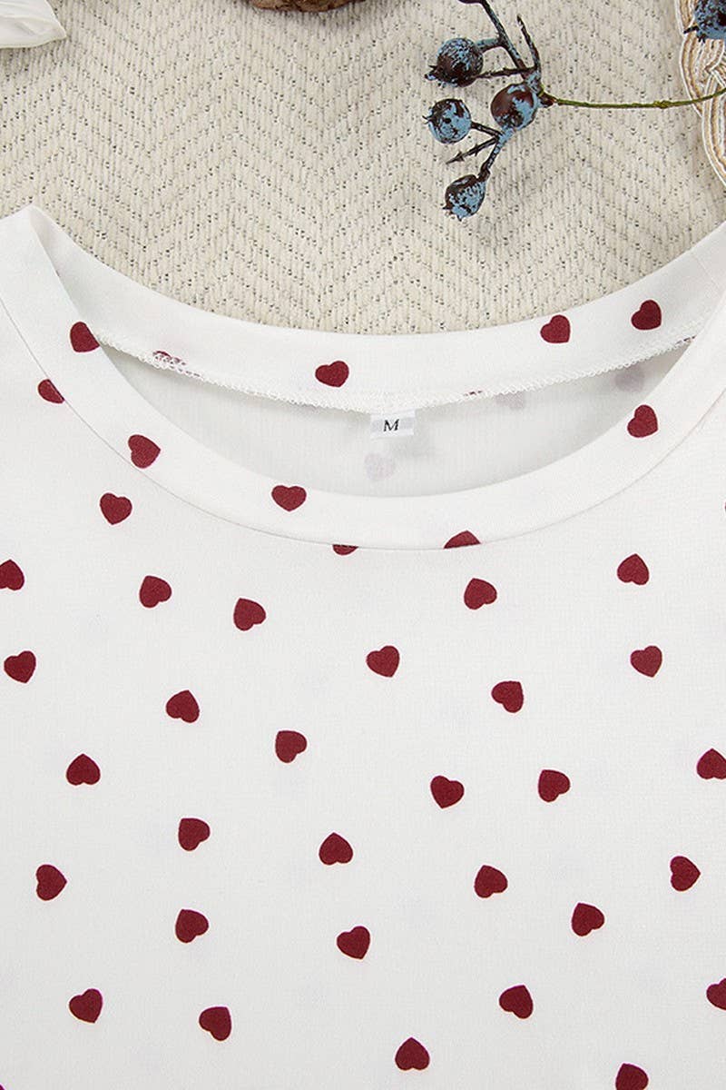 CWSPJ0047_KNIT PRINTED SHORT SLEEVED SHORTS PAJAMAS SET