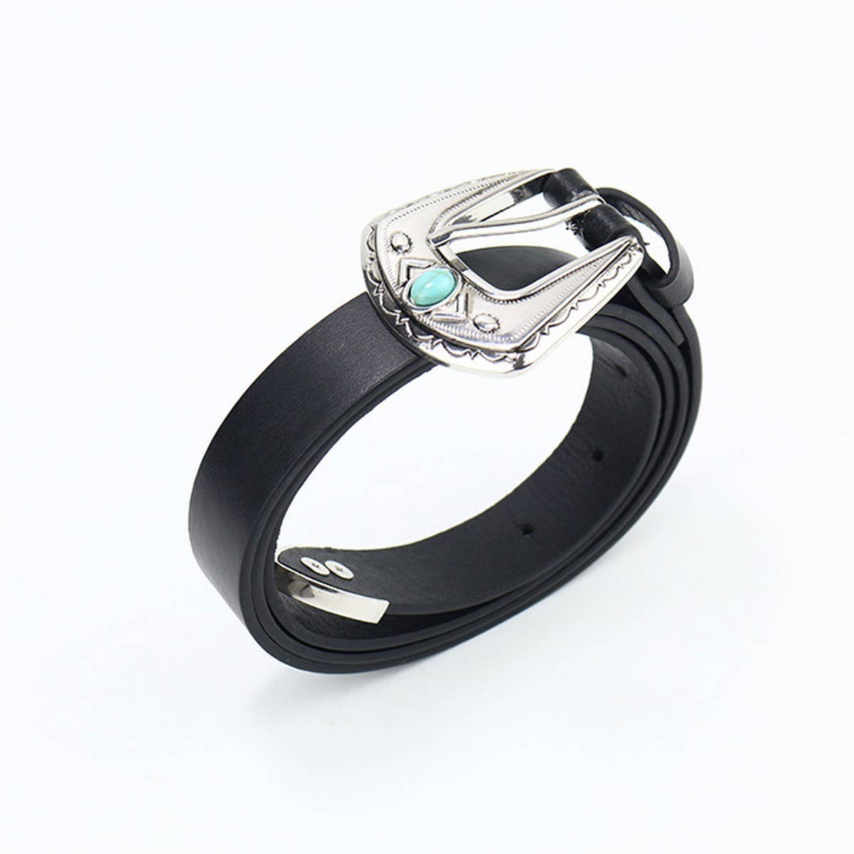 TURQUOISE EMBELLISHED VINTAGE BELT_CWABE0423