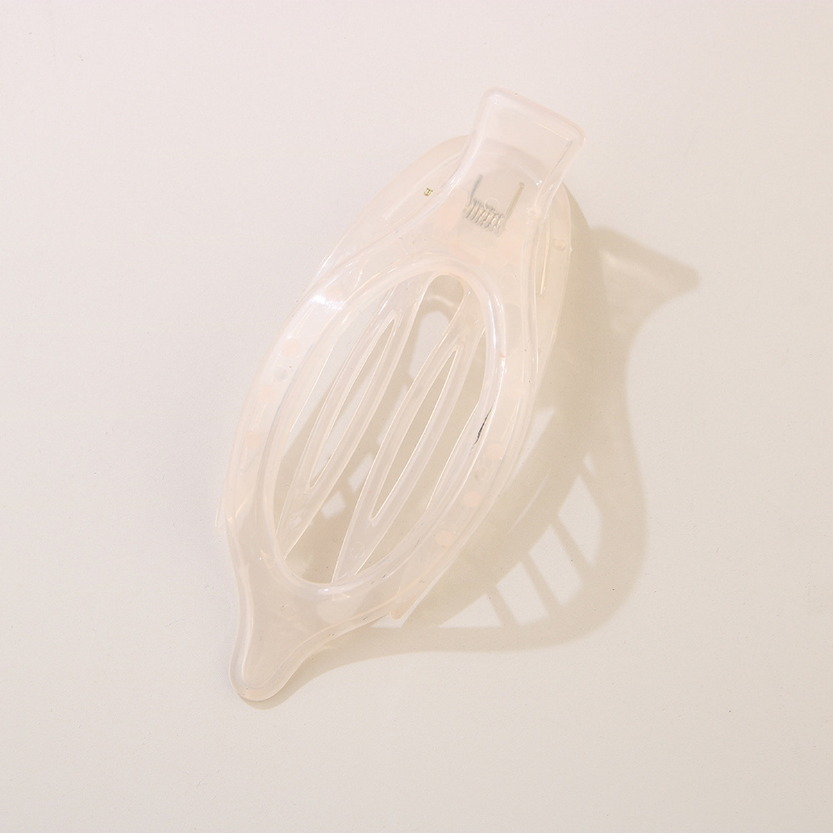 Glossy Matte Oval Hair Clip - Large Duckbill Style