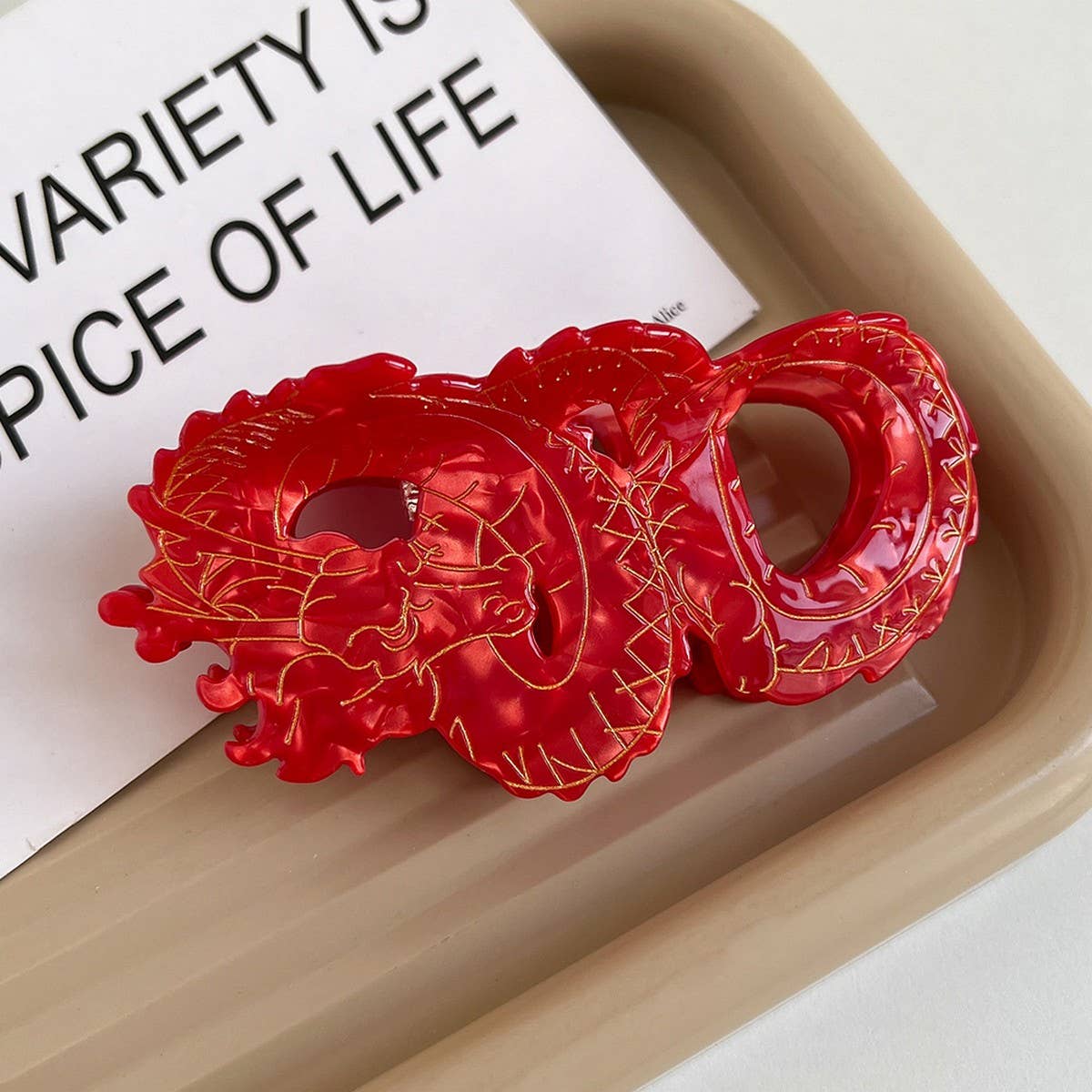 Dragon Year Elegant Acetate Hair Claw Clip