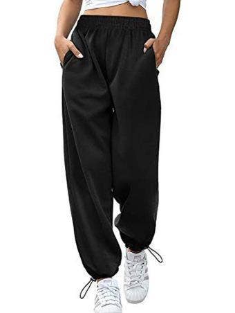 DRAWSTRING WIDE-LEG PANTS WITH ANKLE CORSETS