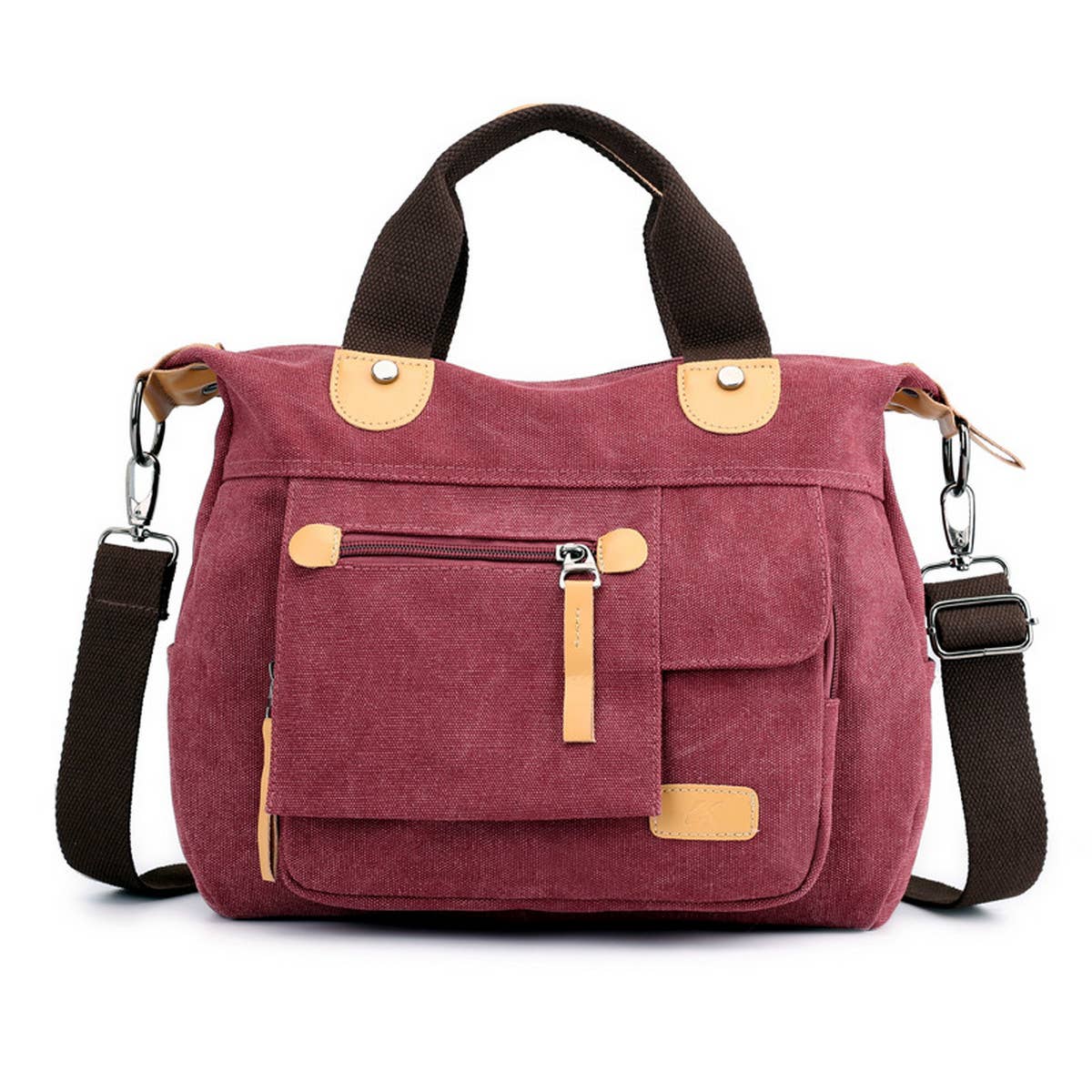 RETRO LEISURE CANVAS LARGE-CAPACITY SHOULDER BAG_CWAB1294