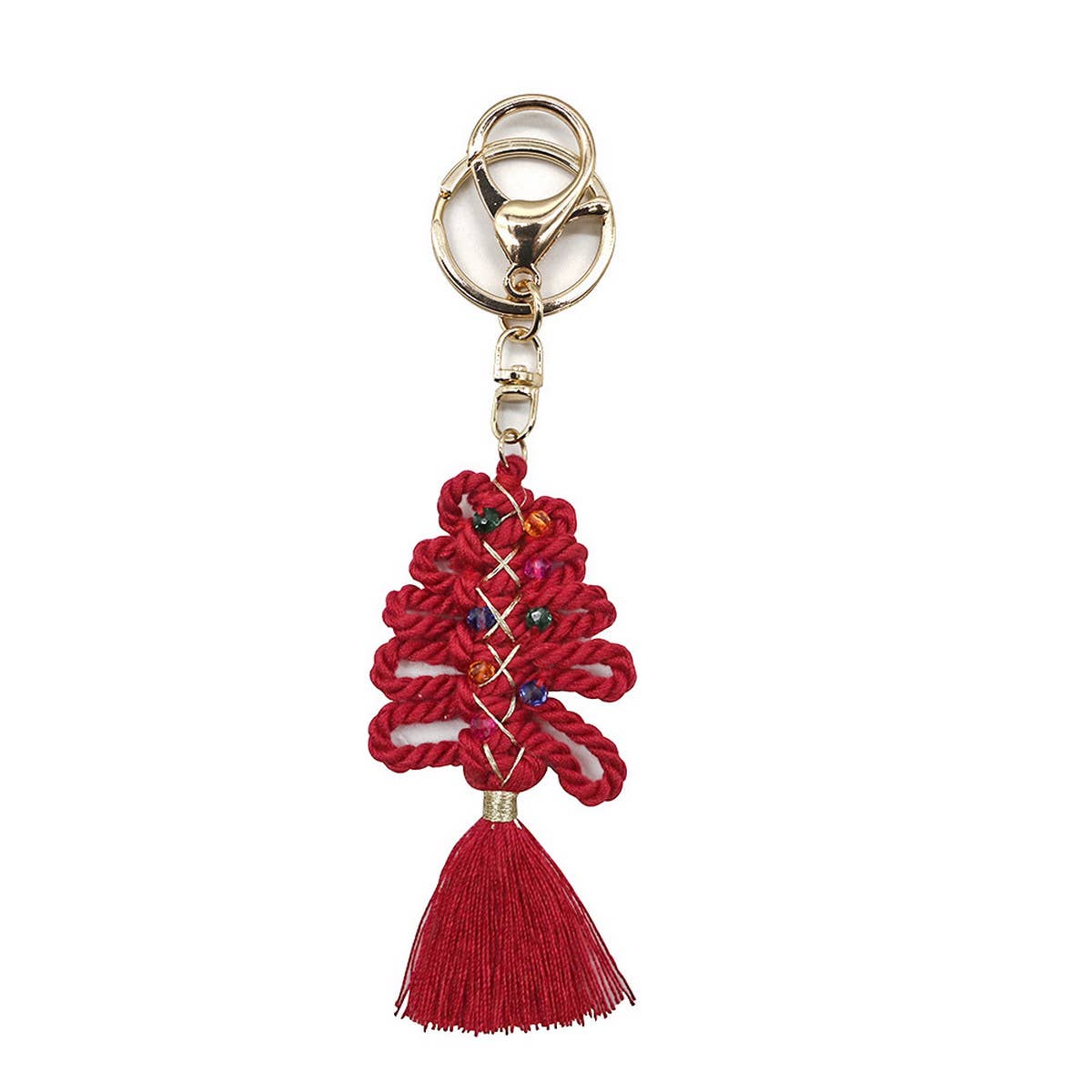 CHRISTMAS HANDMADE TASSEL BRAIDED KEY