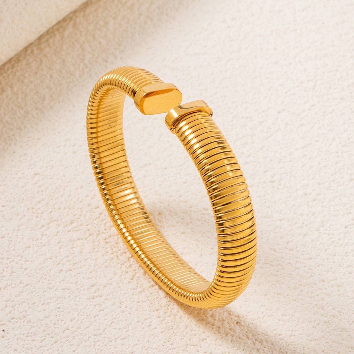NON-FADING TITANIUM STEEL ELASTIC SPRING BRACELET_CWMM3739