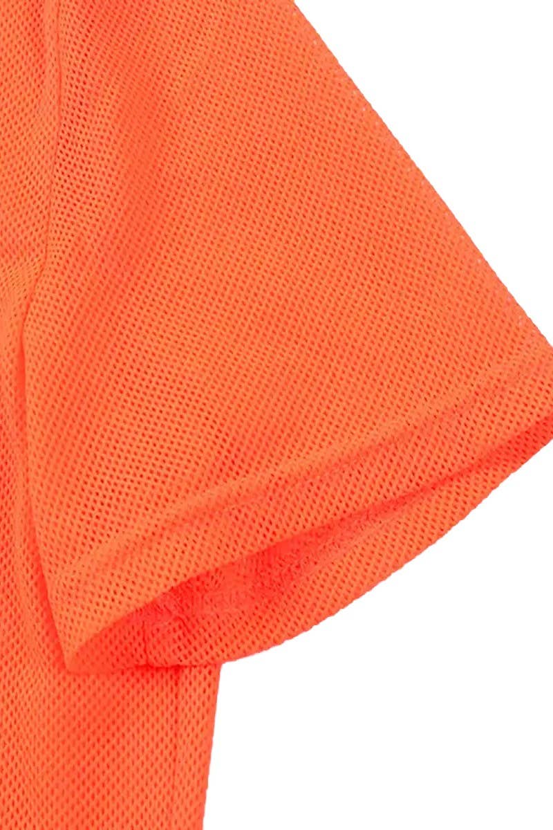 CWTTS1437_SEXY NEON FISHNET HOLLOW OUT MESH CROP TOP