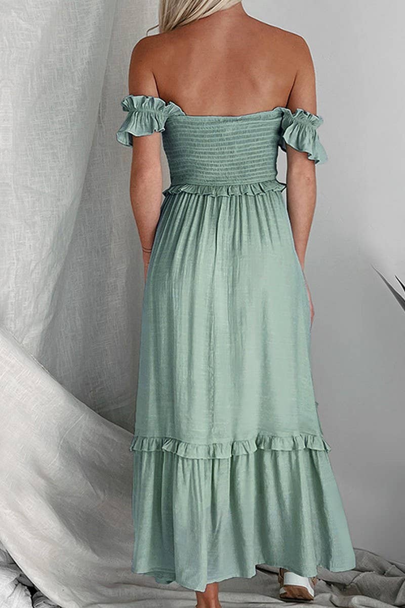 CWDMD2556_SOLID COLOR BACKLESS MIDI DRESS