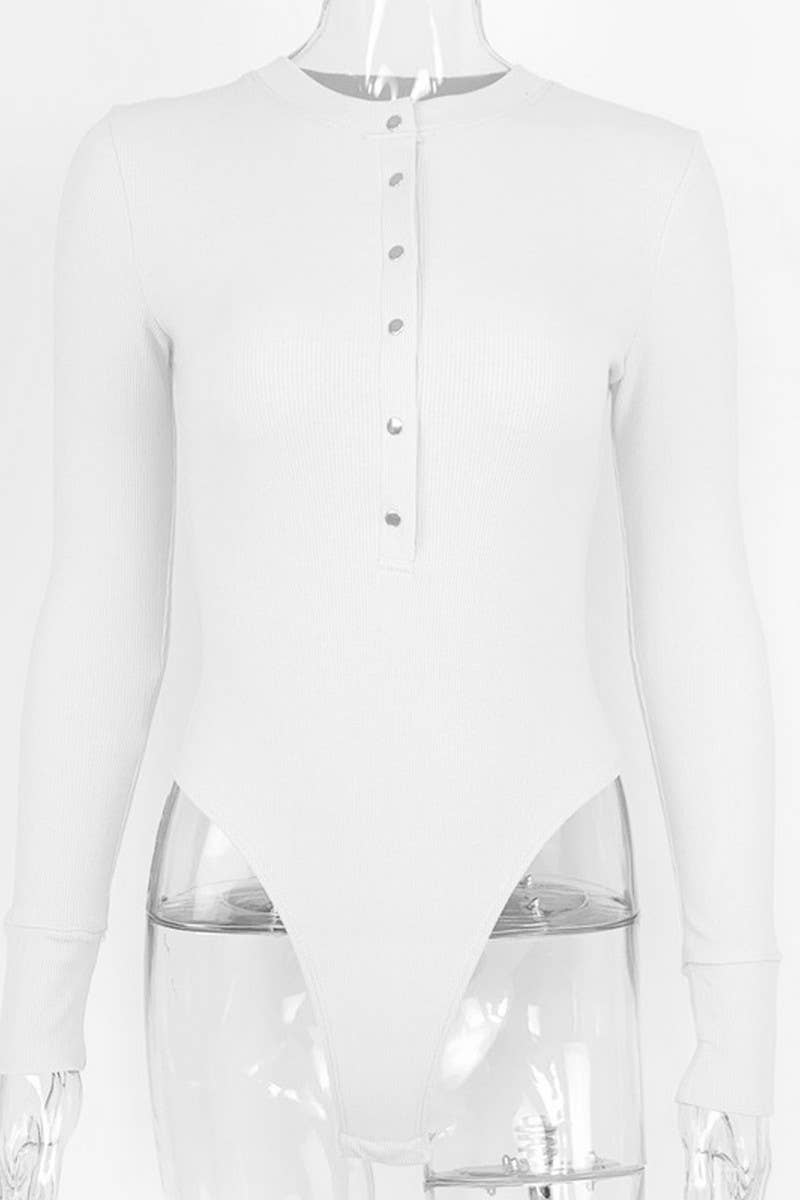 CWSBSL0146_BUTTON CREW NECK RIBBED LONG SLEEVE BODYSUIT