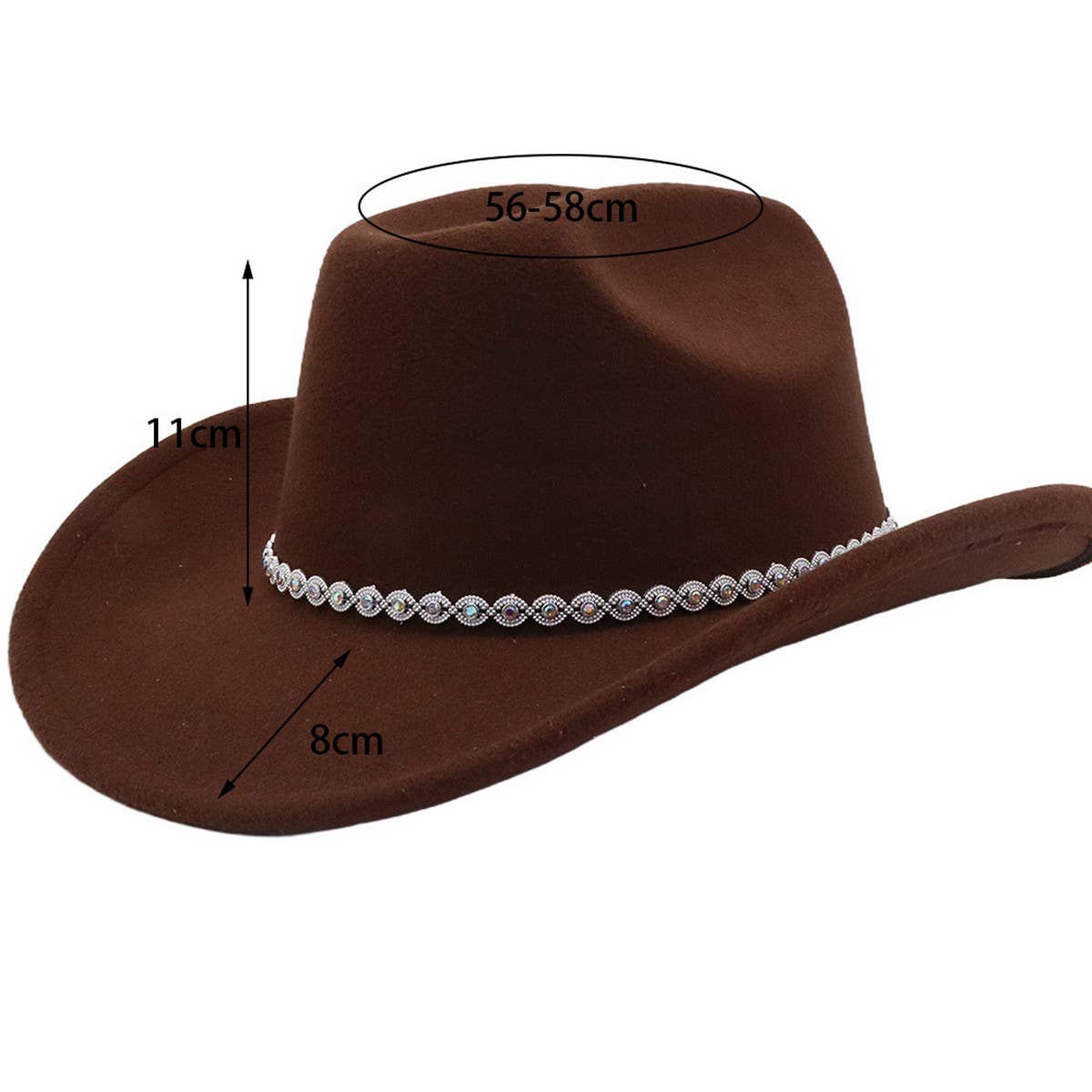 Western Ethnic Wool Fedora Hat New Arrival_CWAH04471