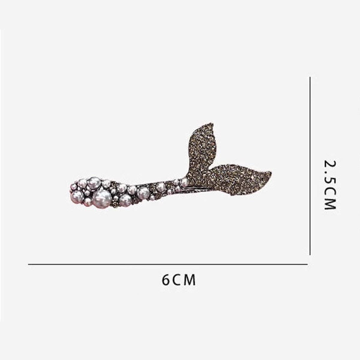BUTTERFLY HAIRPIN RHINESTONE DUCKBILL HAIRPIN_CWAHA4665