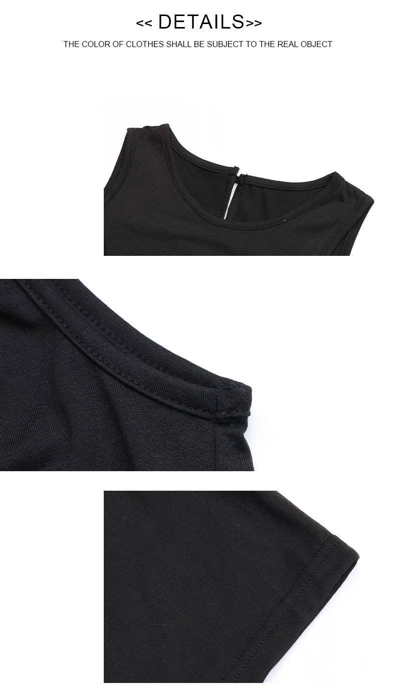 Draped sleeveless tank top skirt