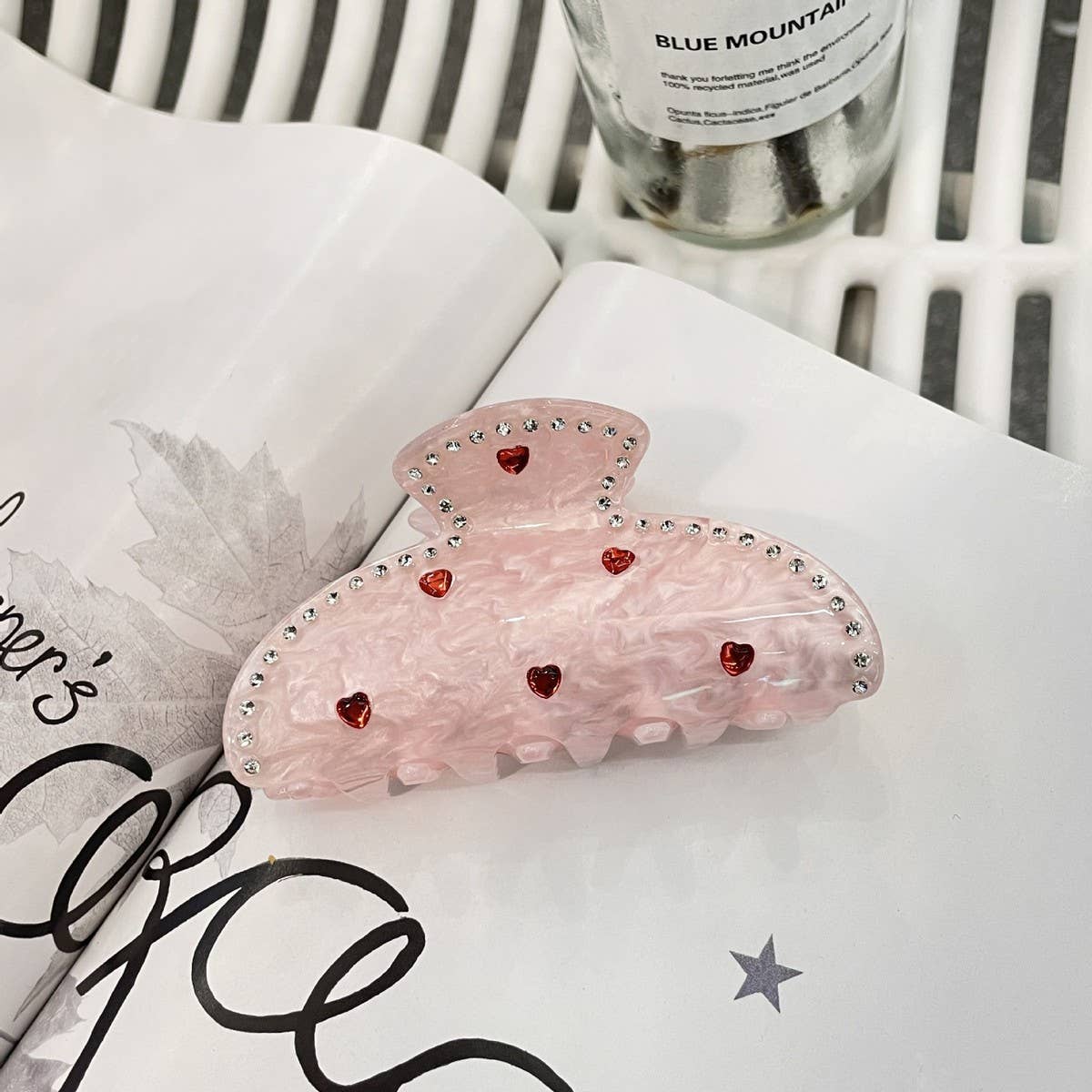 CWAHA1512_SWEET LOVE CUTE SNOWMAN HAIR CLAW CLIP