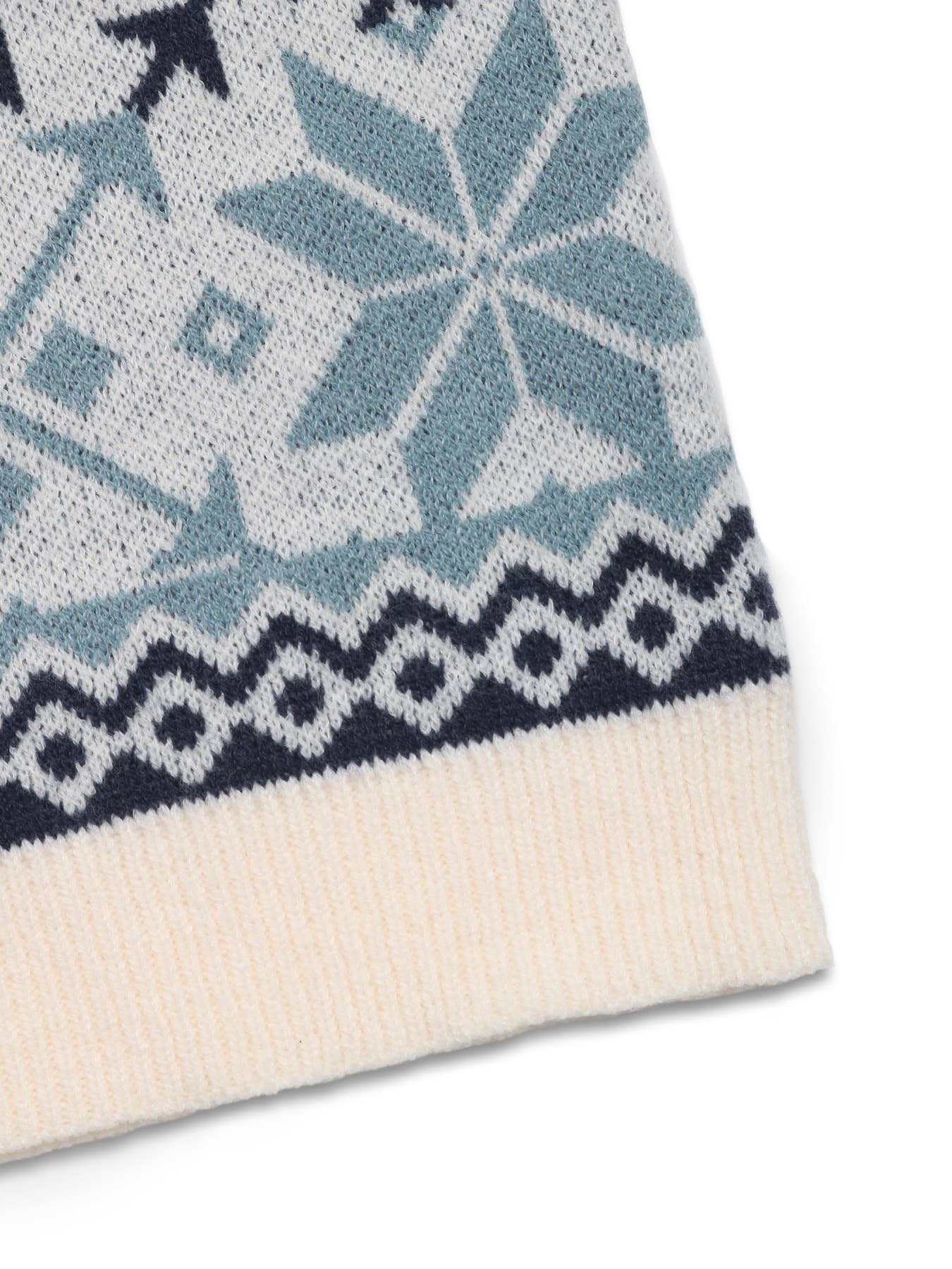 CASUAL WOMEN CREW-NECK PULLOVER JACQUARD SWEATER