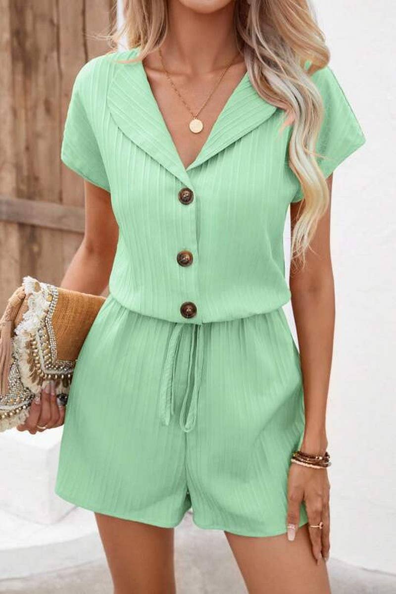 CWSS1252_SUMMER CARDIGAN BAT SLEEVE WAIST SHORTS SUIT