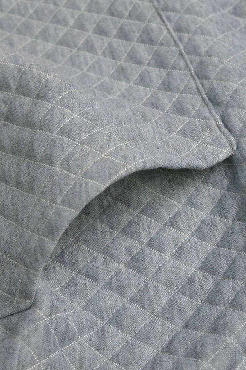 CWTBLL2309_WAFFLE V-NECK ZIP UP HALFOPEN PULLOVER SWEATSHIRT