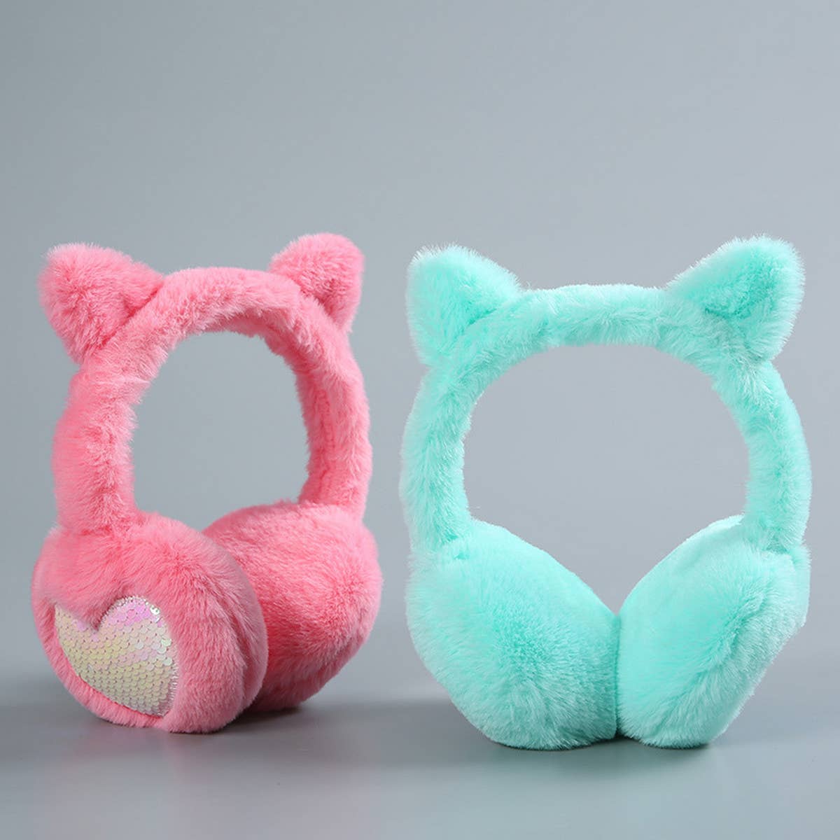 2024 NEW SEQUIN LOVE HEART WARM EARMUFFS_CWMM1416