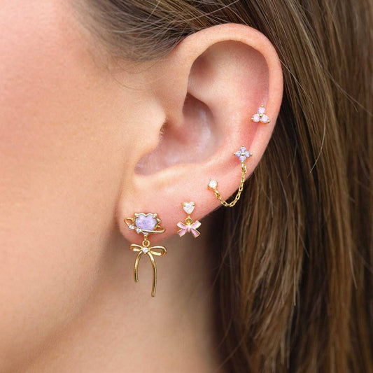Love Bow Design Popular Exquisite Earrings