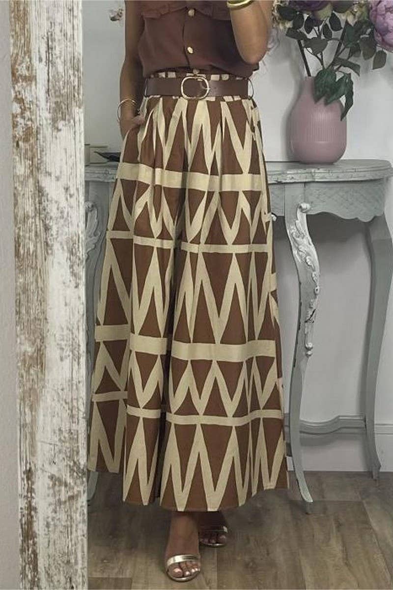 CWBLS0636_SUMMER A-LINE ELEGANT COMMUTER SKIRT