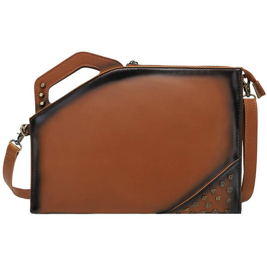 RIVET DECORATED VINTAGE CLUTCH BAG_CWAB1466