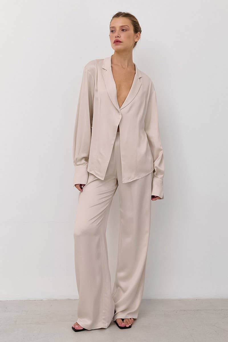 CWSPJ0288_LOOSE LONG-SLEEVED PAJAMAS TWO-PIECE SET