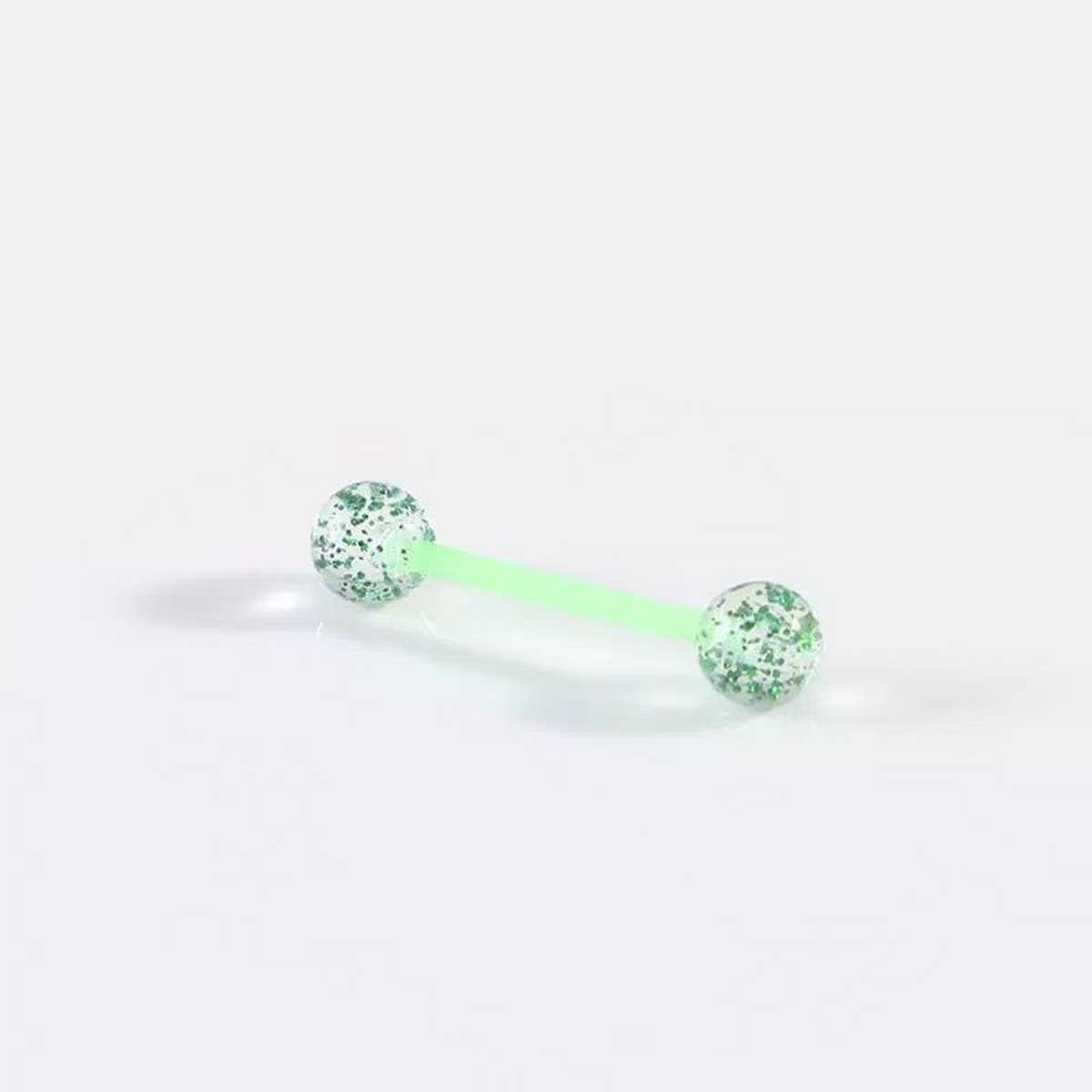 Acrylic Flexible Tongue Piercing Barbell Jewelry_CWMM9595