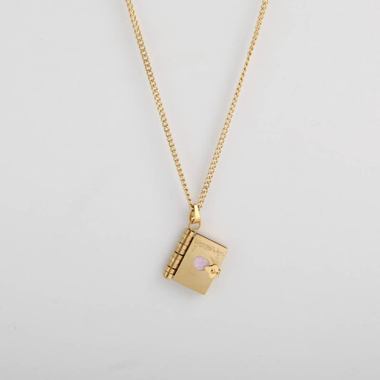OPEN AND CLOSE BOOK LETTER NECKLACE_CWAJE1602