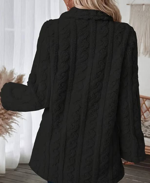 COMFORTABLE CASUAL WARM SUIT COLLAR FUR COAT