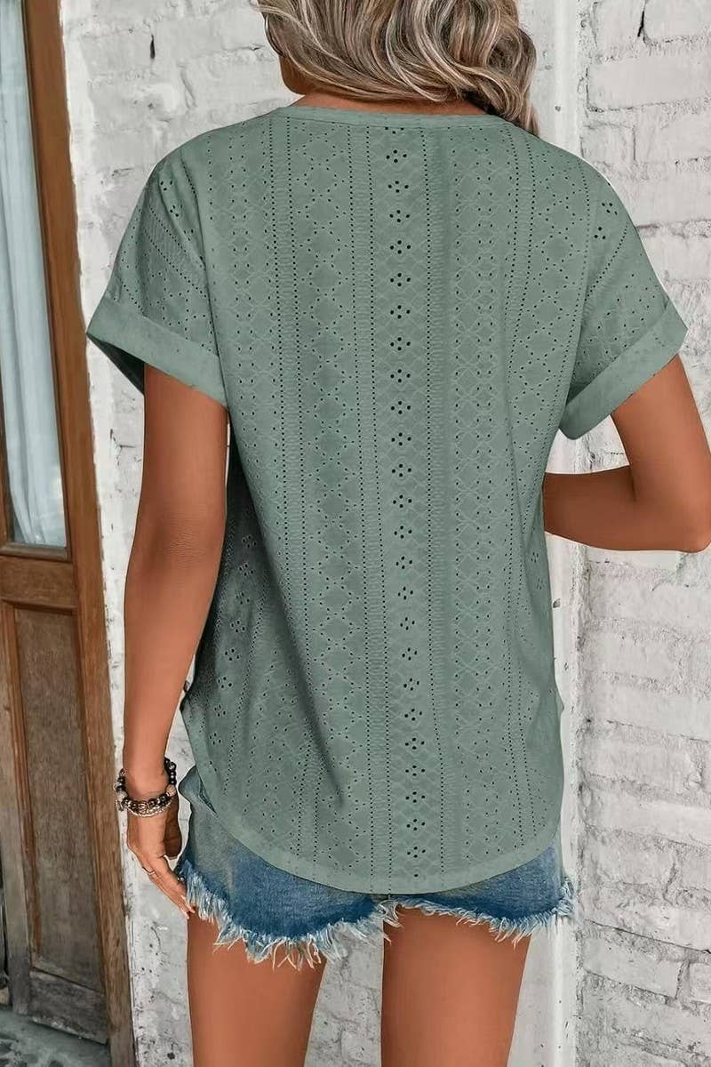 CWTTS1321_SUMMER NEW ROUND NECK LOOSE SHORT SLEEVE T-SHIRT