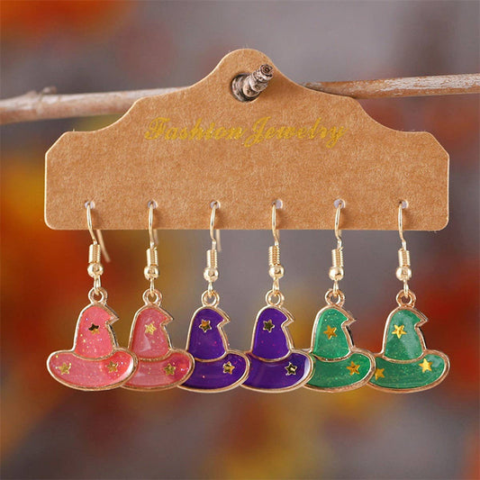 NEW HALLOWEEN PUMPKIN HAT EARRING SET