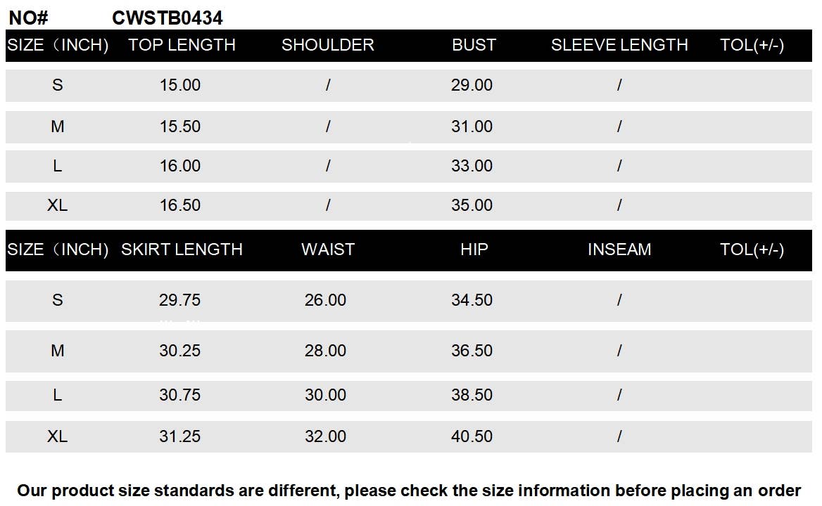 CWSTB0434_Round Neck Sleeveless Skirt Two-Piece Set Sweater