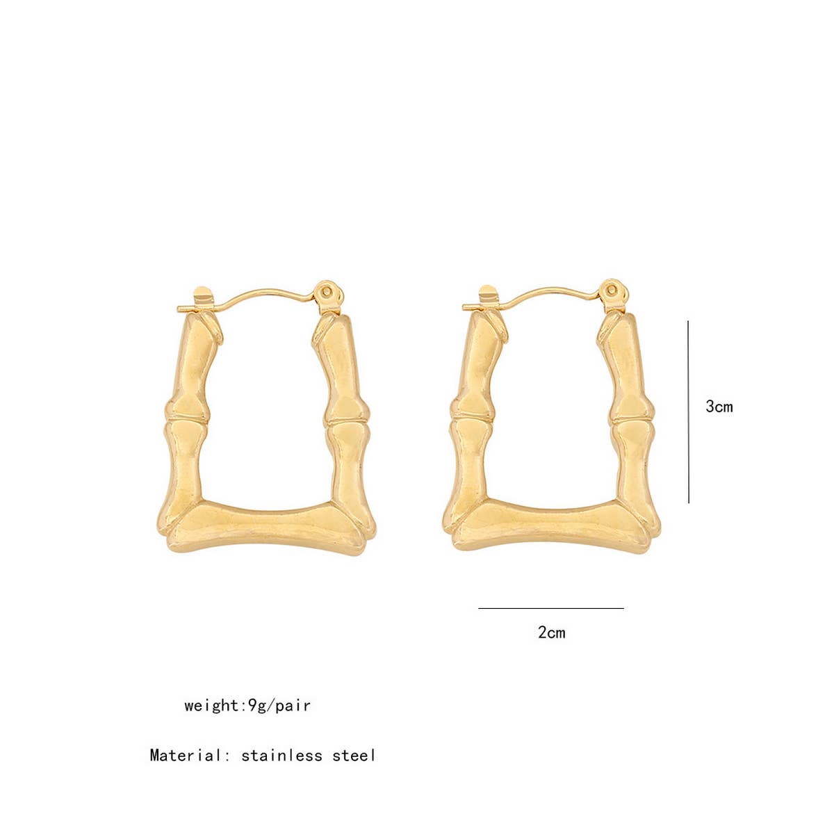 GEOMETRIC PERSONALITY IRREGULAR EARRINGS_CWAHA0876